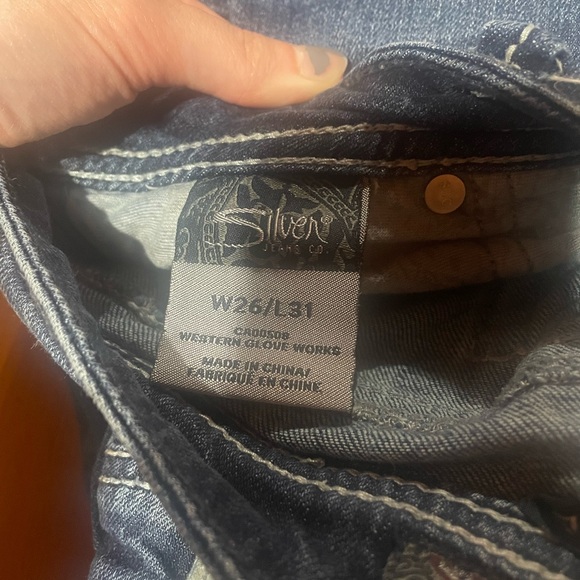 Last chance!!! 📣 Silver Cropped Jeans Junior - Picture 2 of 3